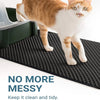 Double-Layer Waterproof Cat Litter Mat with Anti-Slip Base