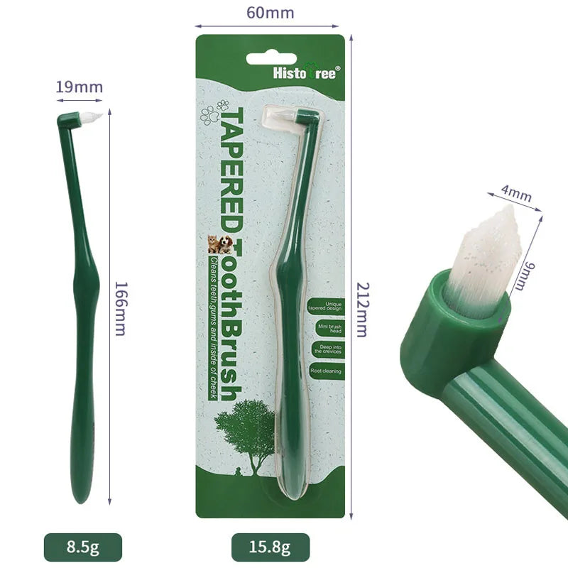 Soft Bristle Pet Toothbrush for Small Dogs and Cats