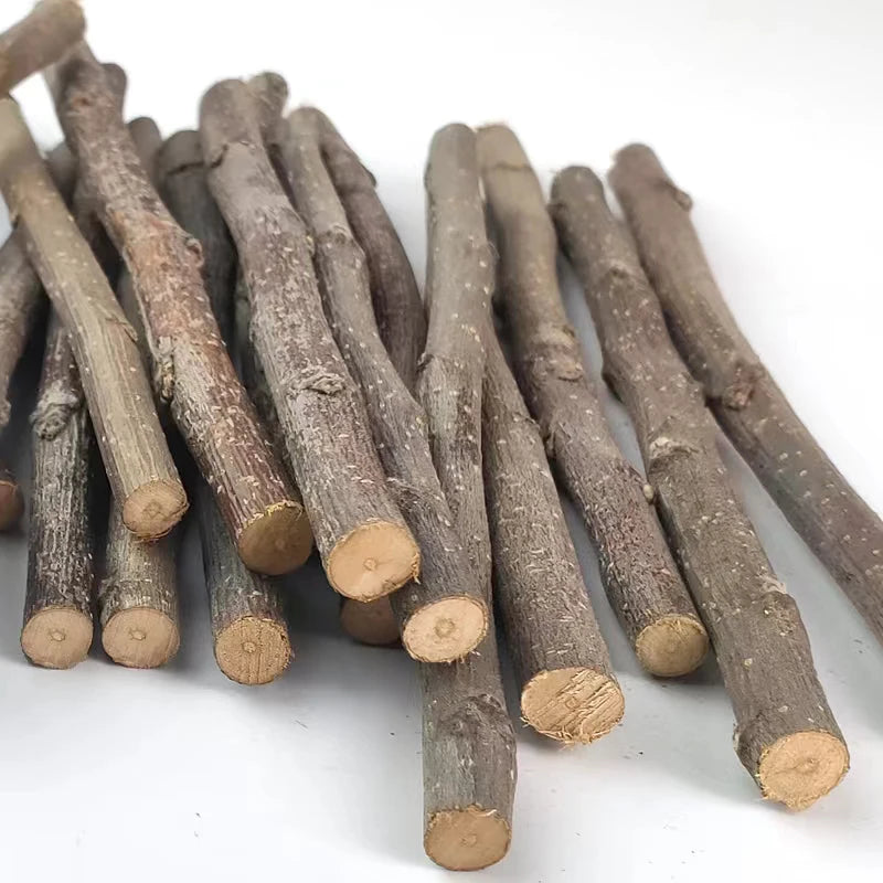 Palos de Masticar de Árbol de Manzana Natural para Mascotas Pequeñas