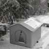 Foldable Waterproof Insulated Cat House with Thermal Lining