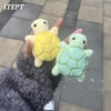 Mini Turtle Dog Plush Squeaky Toy for Puppies