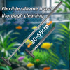 Telescopic Aquarium Algae Scraper with Stainless Steel Pole and Silicone Head