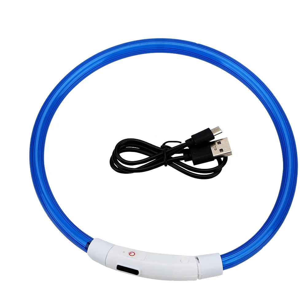 Rechargeable LED Dog Collar with USB Charging