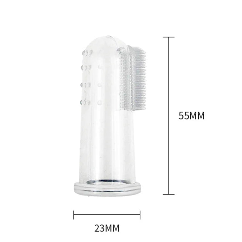 Soft Silicone Finger Toothbrush for Dogs and Cats