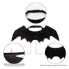 Black felt bat wings pet costume with a pumpkin bell for cats and small dogs