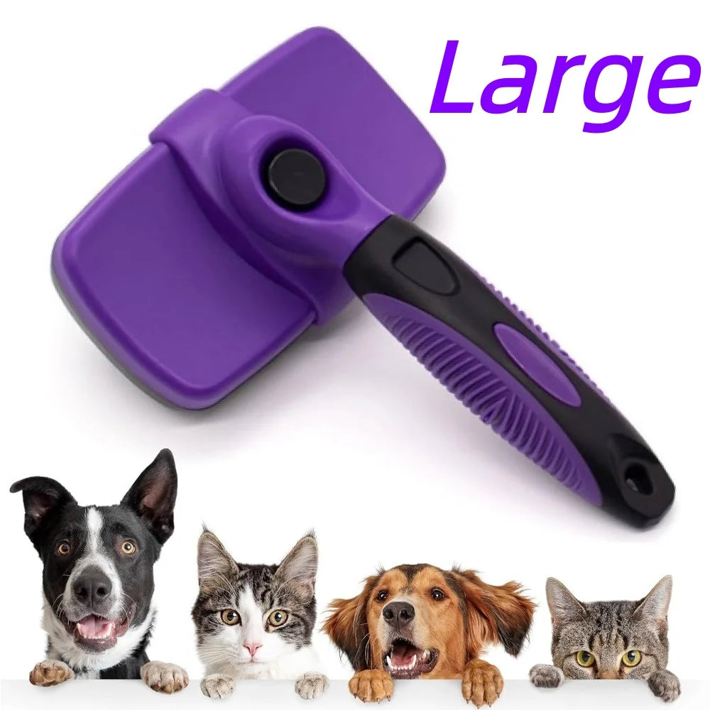 Cat Corner Scratcher with Self-Grooming Bristles and Catnip