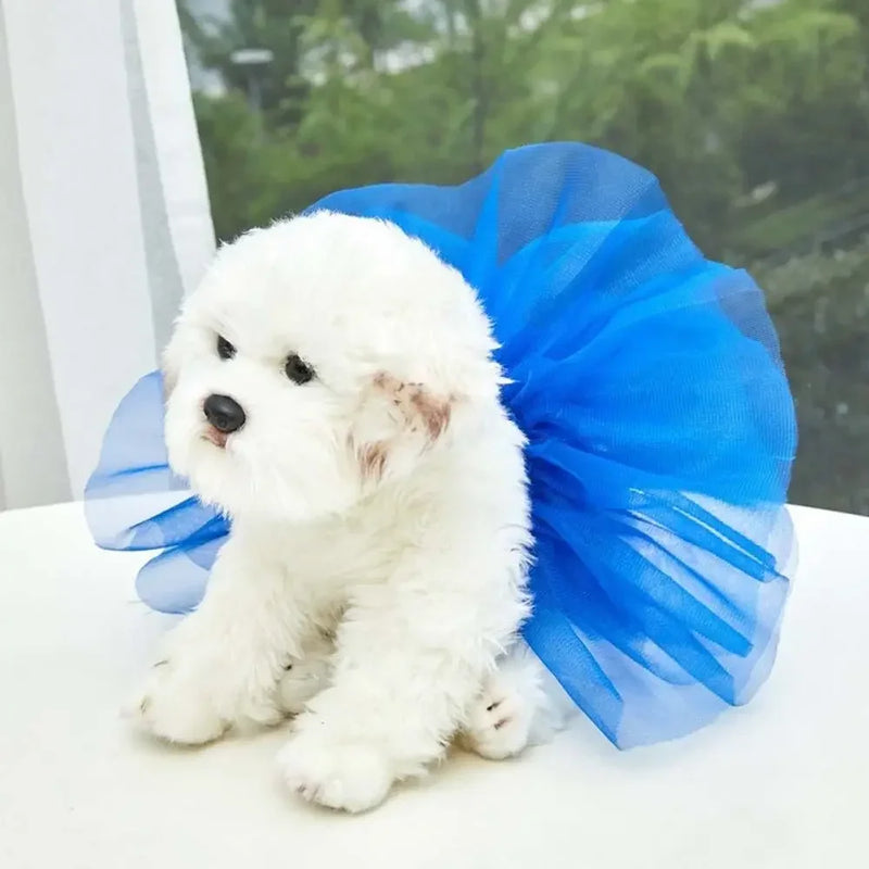 Vestido Tutú de Encaje para Princesas: Perros Pequeños y Medianos