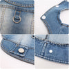Classic Denim Dog Jacket with Harness and Leash Ring