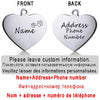 Personalized Pet ID Tag for Collar - Engraved Heart Tag