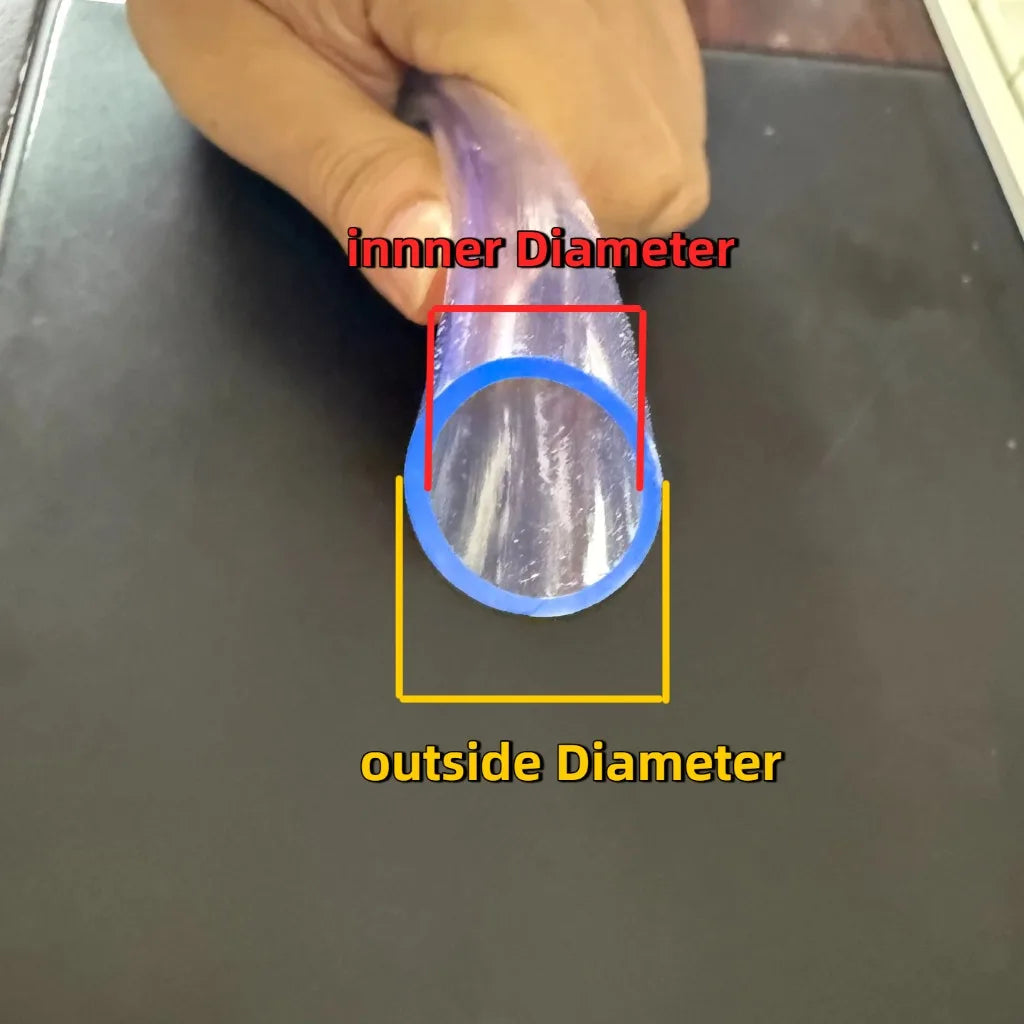 Clear PVC Flexible Water Tubing for Aquariums, Pumps, and Garden Use