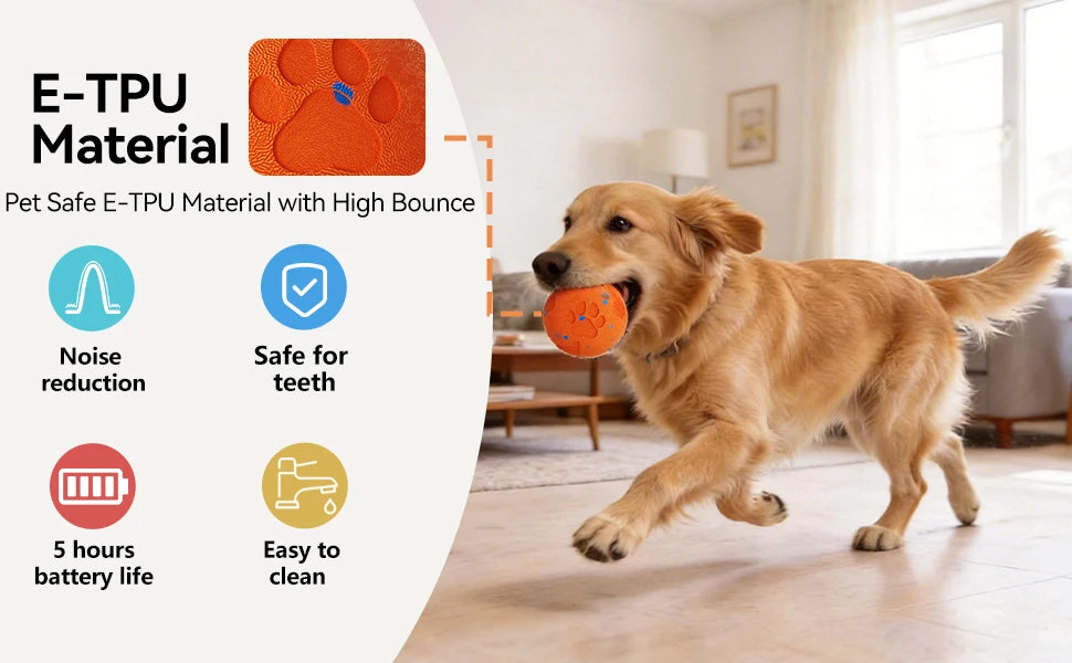 Interactive Automatic Rolling Dog Ball with Motion Activation