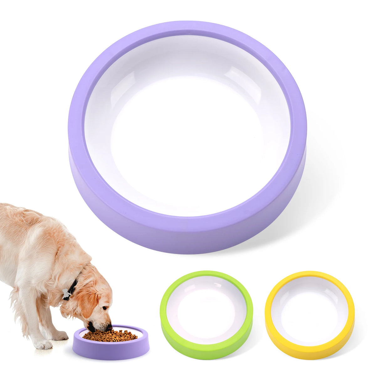 Anti-Gulping Maze Slow Feeder Dog Bowl with Non-Slip Base