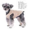Chaleco de Felpa Suave para Perros en Invierno