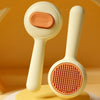 Brosse auto-nettoyante pour chats avec retrait des poils en un clic