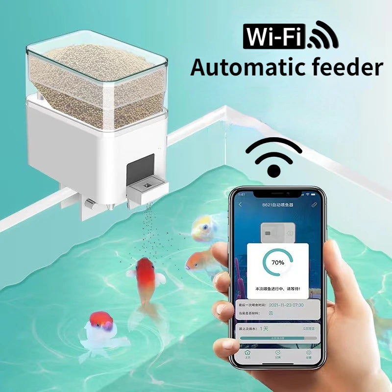Smart WiFi Automatic Fish Feeder with App Control