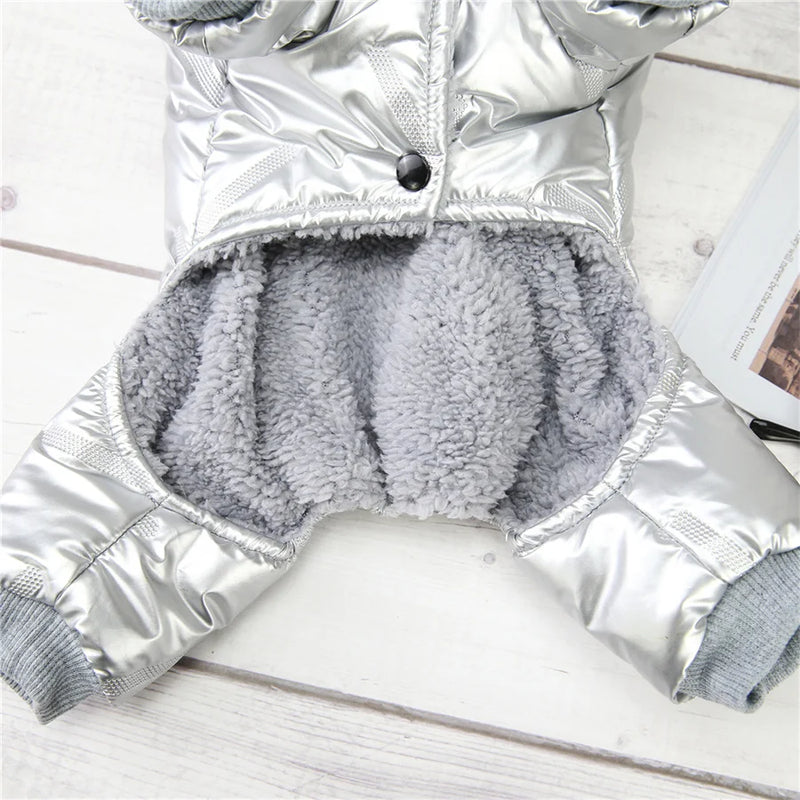 Mono de Algodón Acogedor para Perro con Capucha Impermeable
