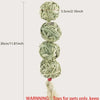 Natural Grass Woven Hanging Chew Toy for Small Pets