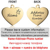 Personalized Pet ID Tag for Collar - Engraved Heart Tag