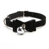 Velvet Bow Tie Pet Collar with Bell for Cats and Small Dogs