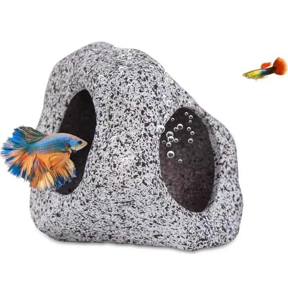 Purple Sand Aquarium Cave Hideaway with Natural Rock Finish