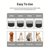 Cordless Rechargeable Pet Grooming Kit for Dogs and Cats