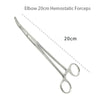 Stainless Steel Locking Hemostatic Forceps with Serrated Jaws