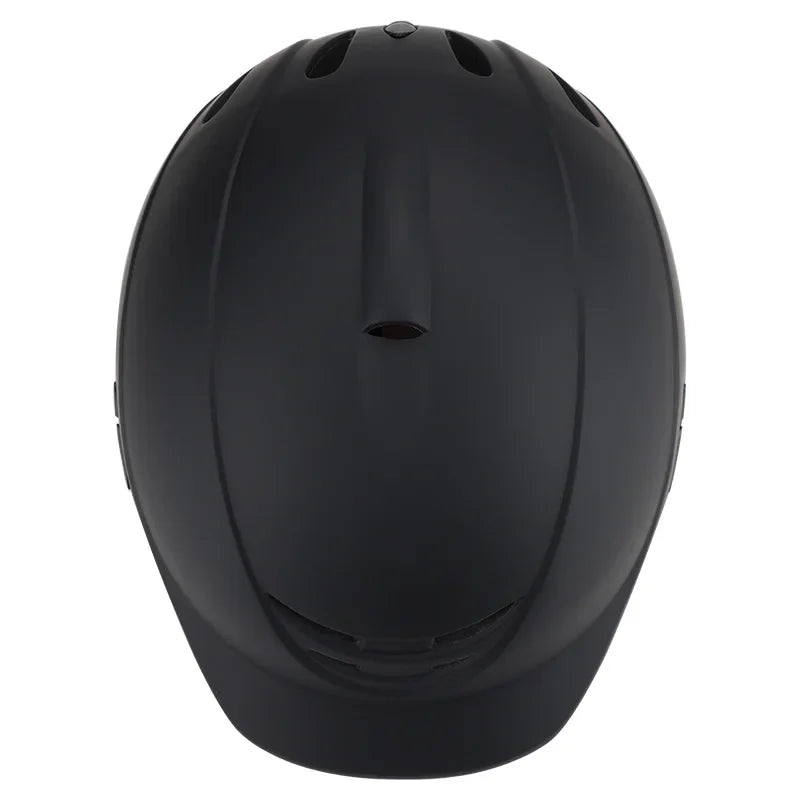 Casco de equitación con visera solar y ventilación ajustable