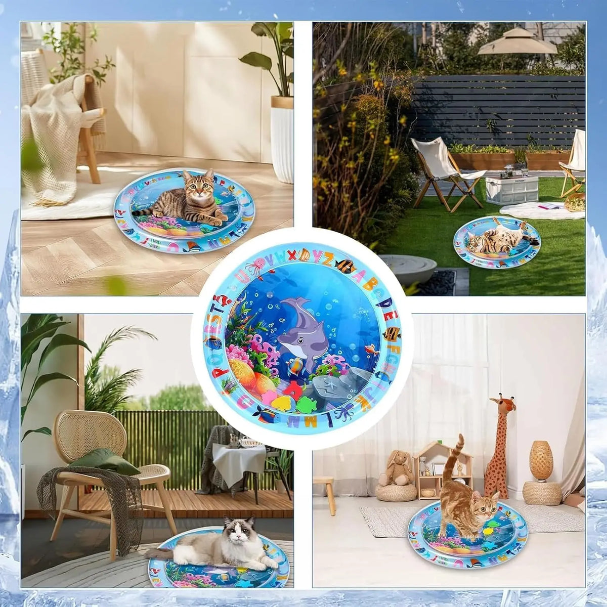 Interactive Water Play Mat for Cats & Small Dogs
