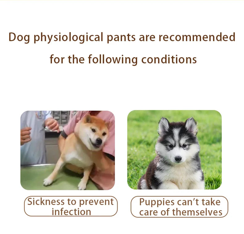 Reusable Washable Dog Diapers for Female Dogs, High Absorbency Leak-Proof Sanitary Pant