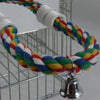 Interactive Parrot Activity Station with Mirror and Rope Perch