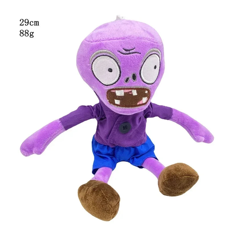 A purple Gargantuar plush toy with large eyes and teeth, measuring 29cm and weighing 88g.