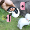Portable Mesh Dog Waste Bag Dispenser with Carabiner Clip
