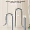 ZRDR Fish Tank External Filter Tube Stainless Steel Inlet Outlet