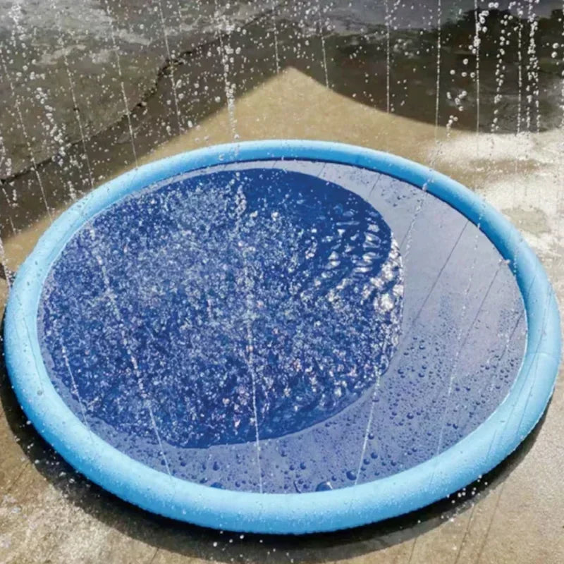 Inflatable Pet Splash Pad with Non-Slip Cooling Surface