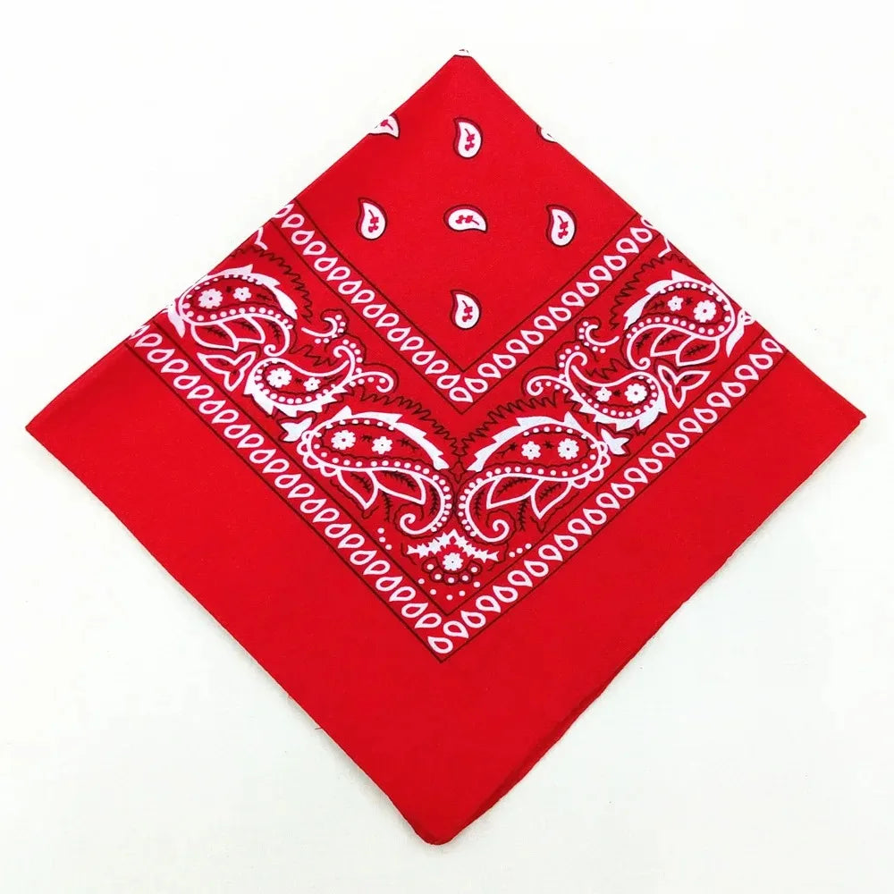 Paisley Bandana Headwrap – Unisex Cotton-Poly Scarf for Men and Women