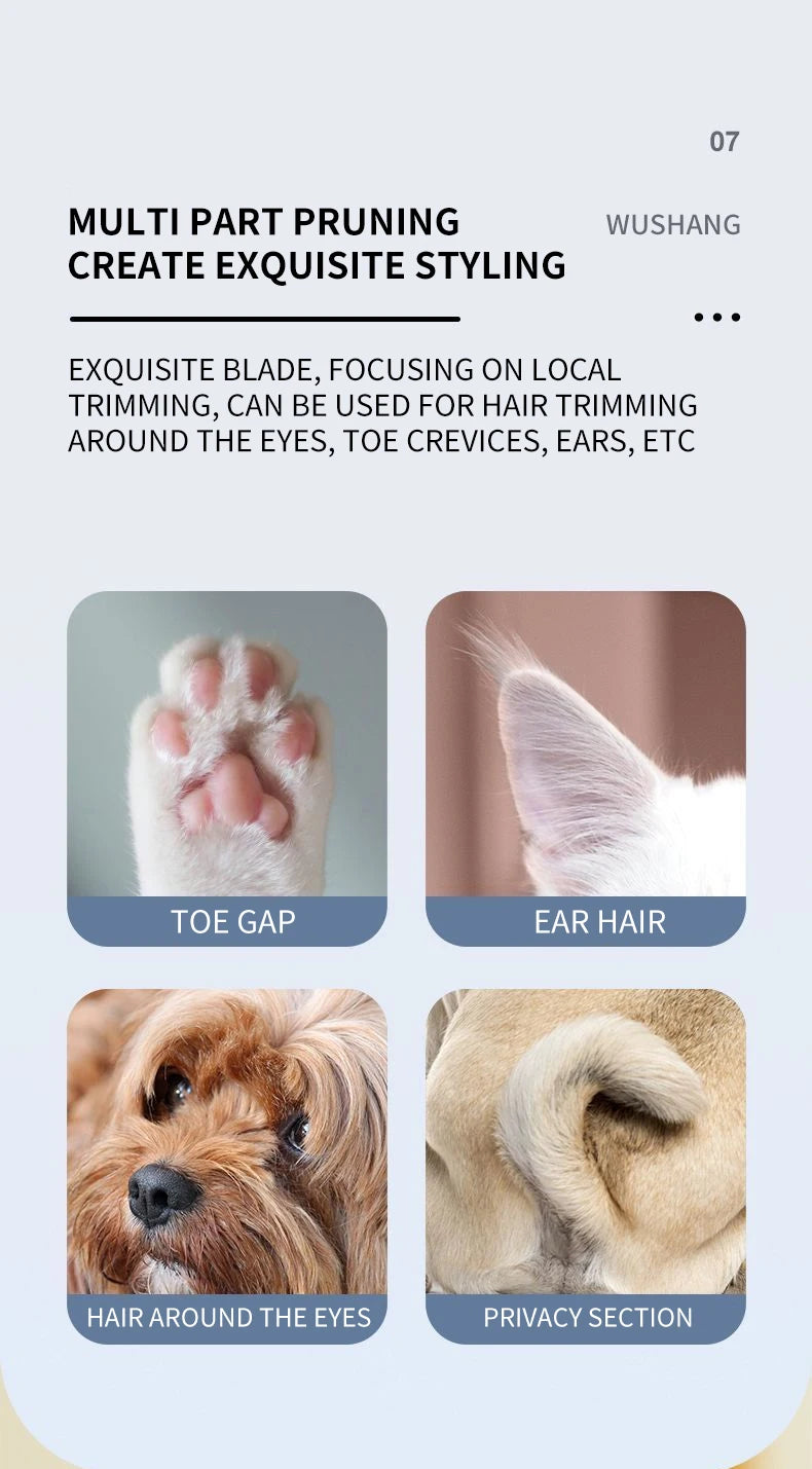 LED Pet Grooming Trimmer for Dogs and Cats