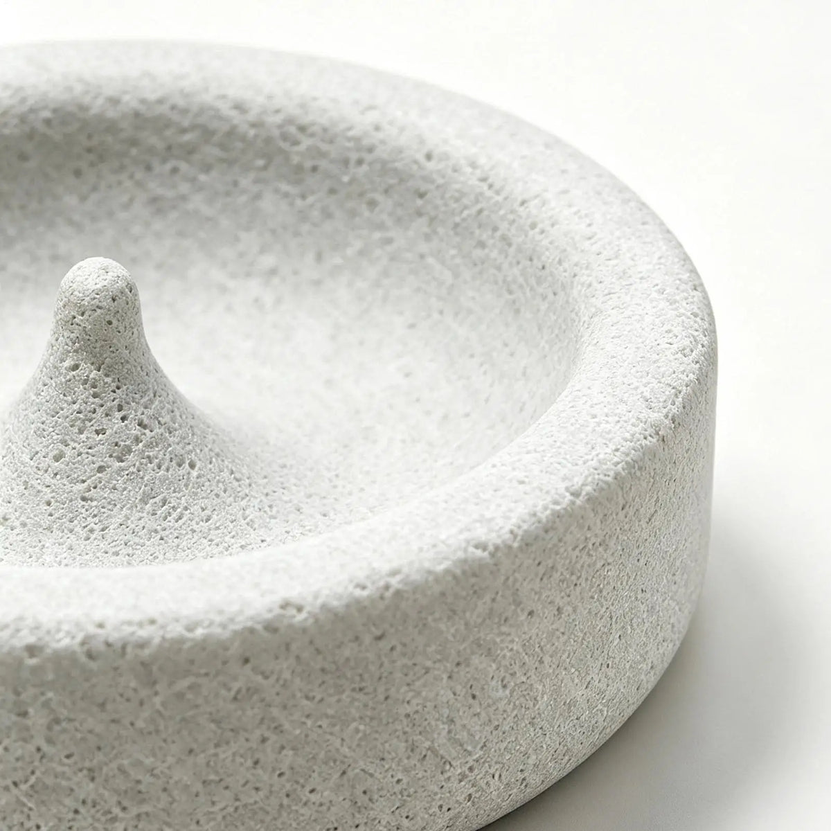 Natural Pumice Bird Feeding Bowl with Anti-Spill Design