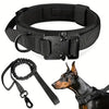 Tactical Dog Harness with MOLLE Pouches and Collar Set