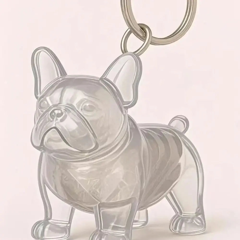 Pet Hair Storage Keychain – Transparent Dog & Cat Fur Keepsake Pendant