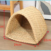 Handwoven Natural Straw Rabbit Grass Mat for Small Pets
