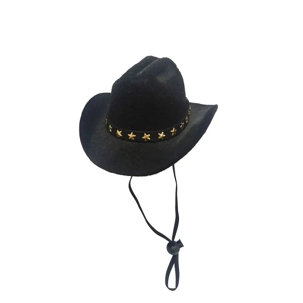 Adjustable Pet Cowboy Hat for Small Dogs and Cats