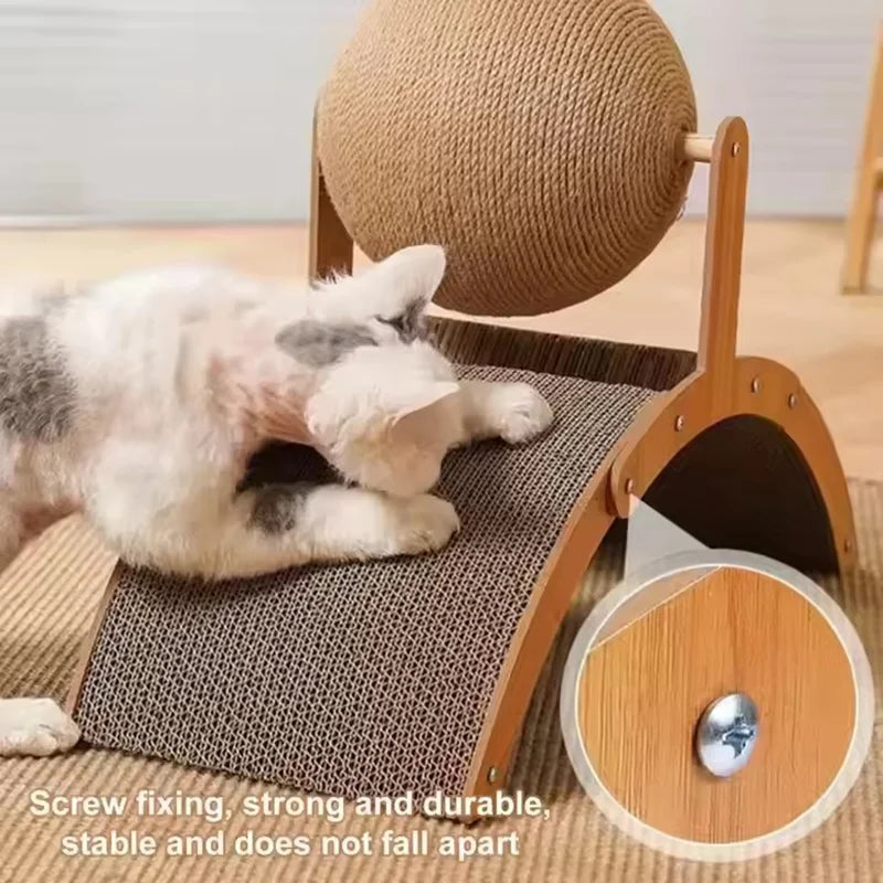 Ferris Wheel Cat Scratcher with Sisal Ball