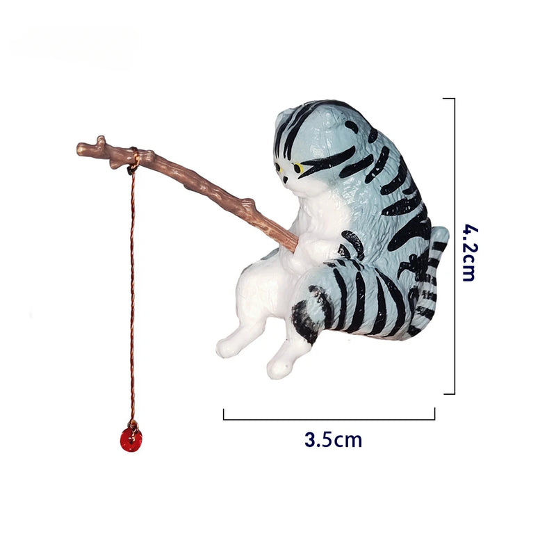 Décoration Aquarium Chat Pêcheur