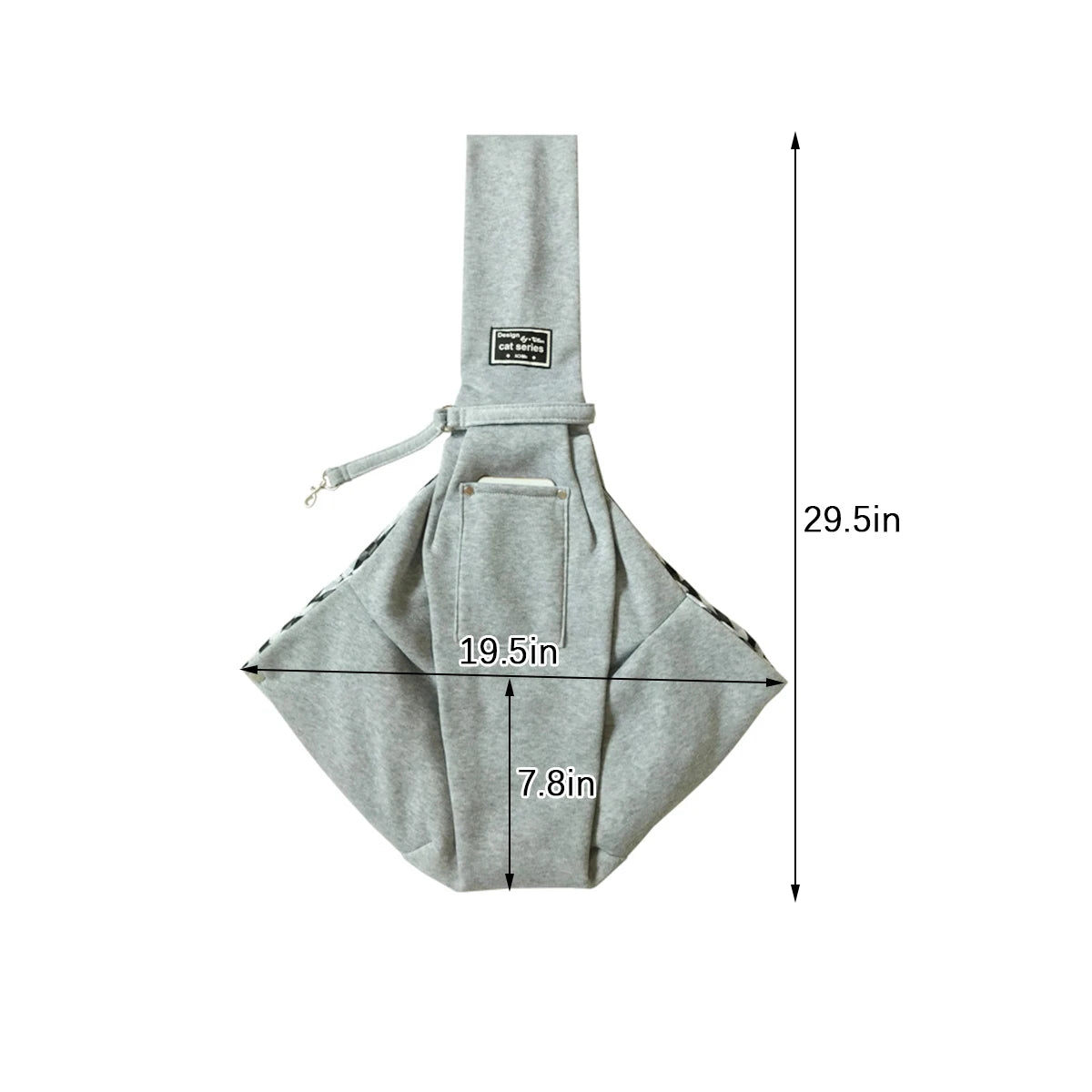 Cotton Pet Carrier Sling Bag for Small Dogs and Cats