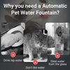 Fontaine à eau pour animaux avec deux modes de débit