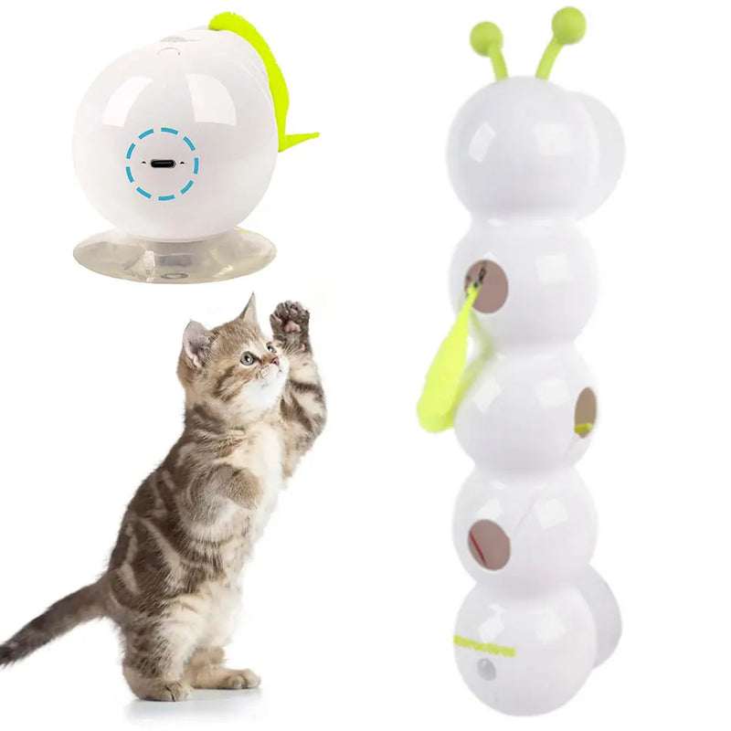 Smart Motion Cat Toy: Interactive Motion Activated Worm with Tail