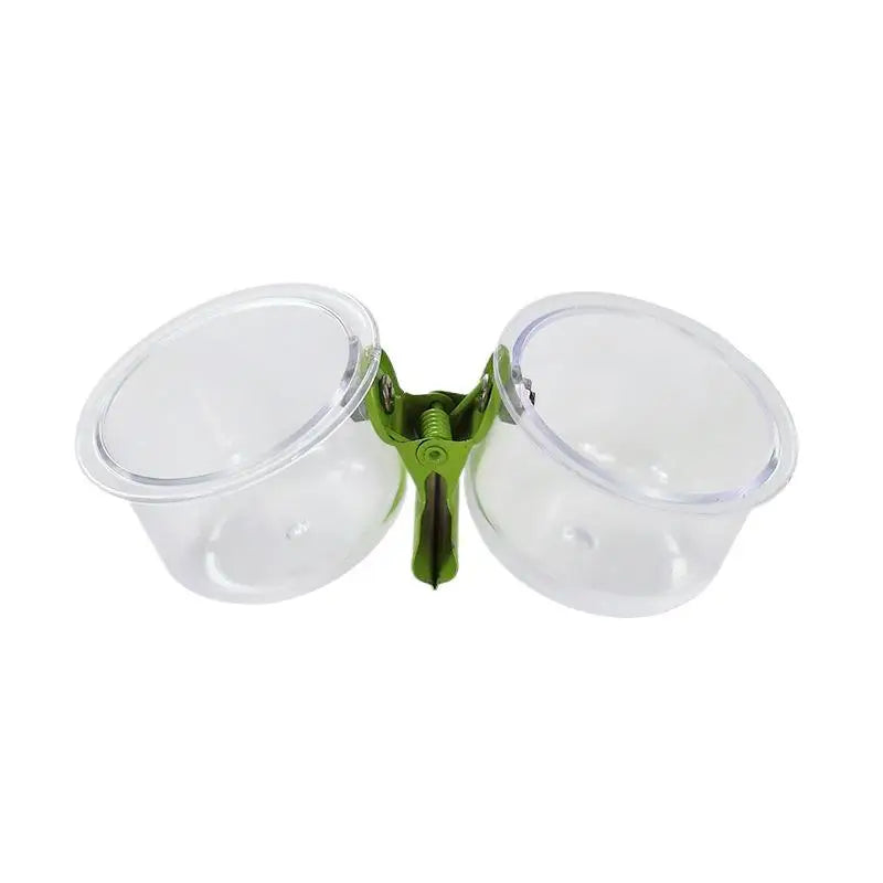 Clip-On Bird Feeder Cup for Parrot Food and Water