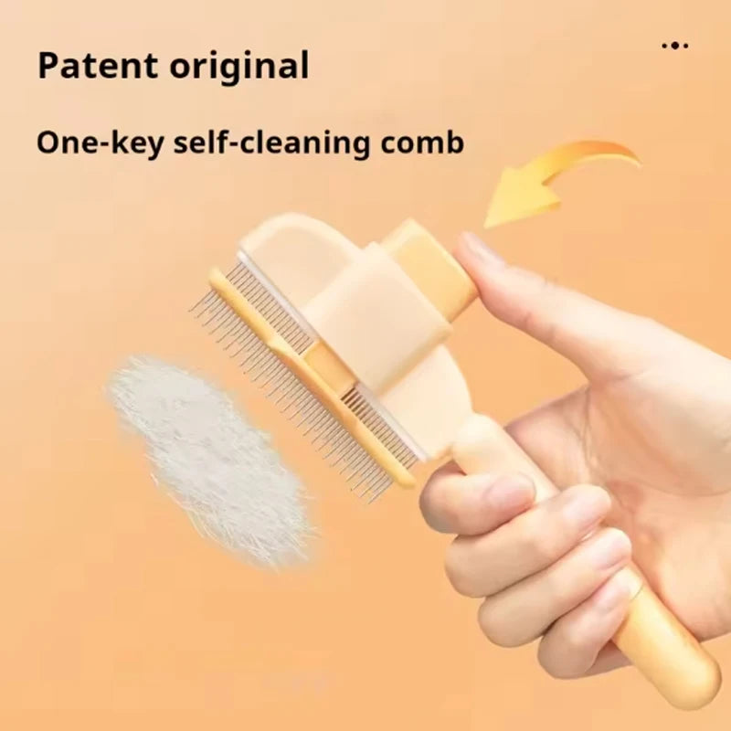 Brosse et Peigne de Toilettage pour Animaux à Double Action