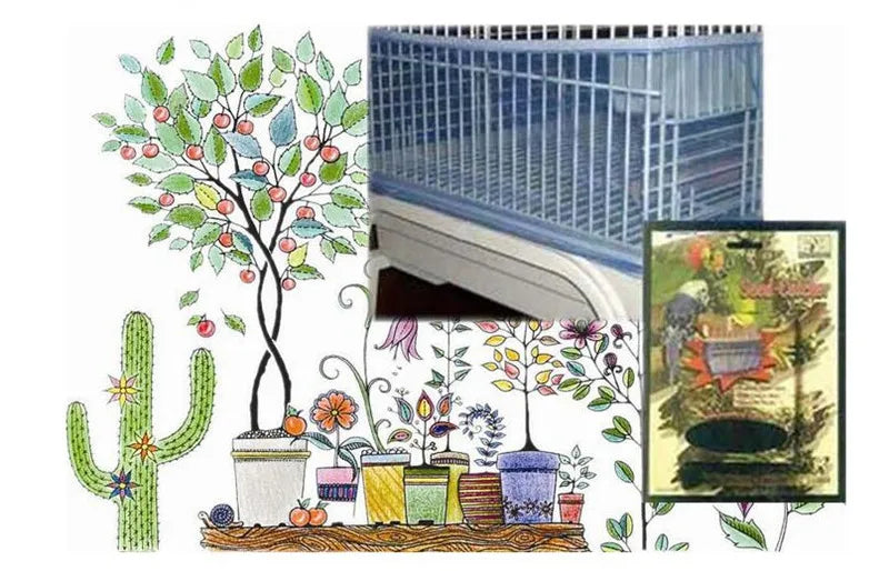 Breathable Nylon Mesh Bird Cage Seed Catcher
