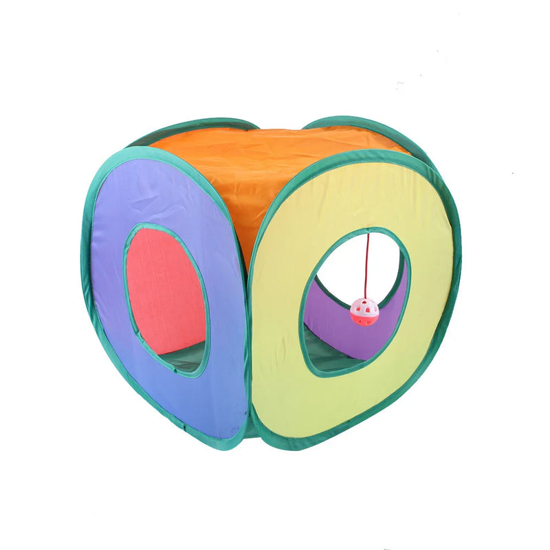 Tunnel Jouet pour Chat en S Pliable